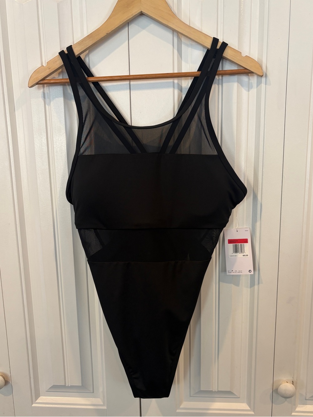 Nike black one piece swimsuit size large